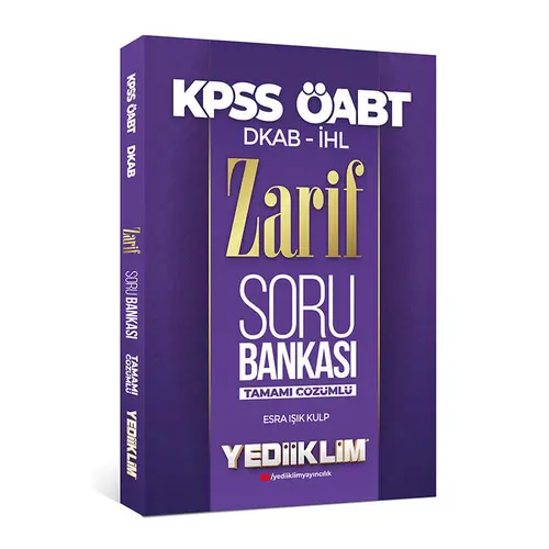 Yediiklim 2022 ÖABT DKAP İHL Zarif Tamamı Çözümlü Soru Bankası