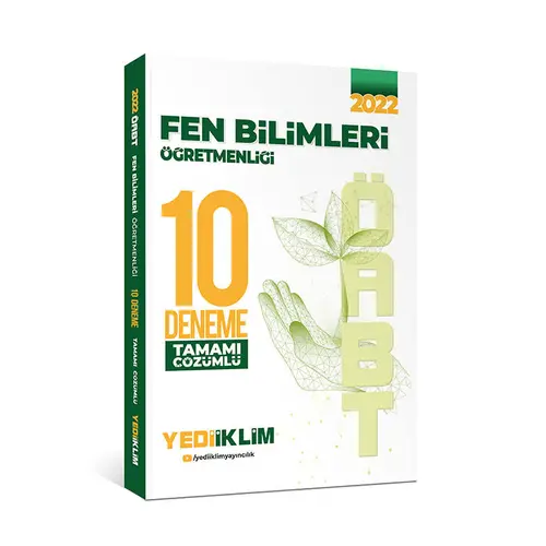 Yediiklim 2022 ÖABT Fen Bilimleri Öğretmenliği Tamamı Çözümlü 10 Deneme