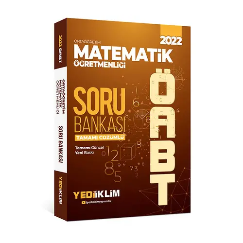 Yediiklim 2022 ÖABT Ortaöğretim Matematik Öğretmenliği Tamamı Çözümlü Soru Bankası