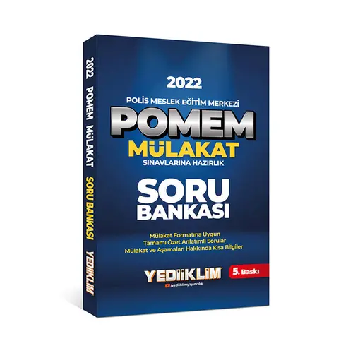 Yediiklim 2022 POMEM Mülakat Sınavlarına Hazırlık Soru Bankası