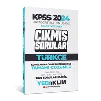 Yediiklim KPSS 2024 Ortaöğretim-Önlisans Türkçe Konularına Göre Çıkmış Sorular