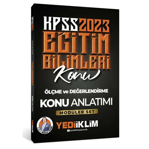 Yediiklim 2023 KPSS Eğitim Bilimleri Ölçme ve Değerlendirme Konu Anlatımı