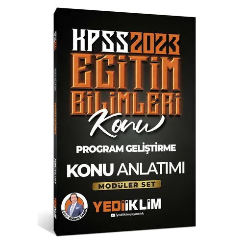 Yediiklim 2023 KPSS Eğitim Bilimleri Program Geliştirme Konu Anlatımı