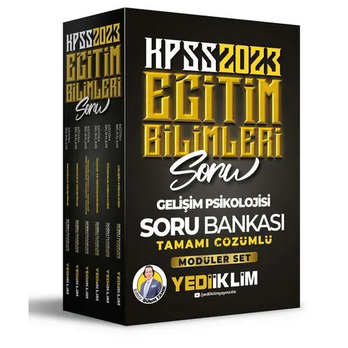 Yediiklim 2023 KPSS Eğitim Bilimleri Tamamı Çözümlü Modüler Soru Bankası Seti