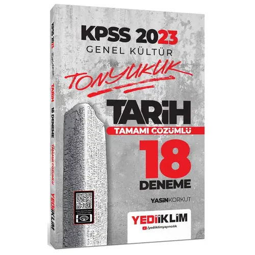 Yediiklim 2023 KPSS Genel Kültür Tonyukuk Tarih Tamamı Çözümlü 18 Deneme