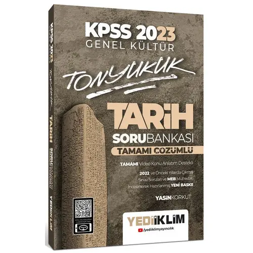 Yediiklim 2023 KPSS Genel Kültür Tonyukuk Tarih Tamamı Çözümlü Soru Bankası