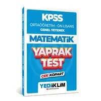 Yediiklim 2024 KPSS Ortaöğretim - Ön Lisans Genel Yetenek Matematik Çek Kopart Yaprak Test