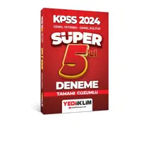 Yediiklim 2024 KPSS Genel Yetenek - Genel Kültür Tamamı Çözümlü Süper 5’li Deneme