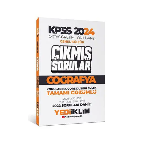 Yediiklim KPSS 2024 Ortaöğretim-Önlisans Coğrafya Konularına Göre Çıkmış Sorular