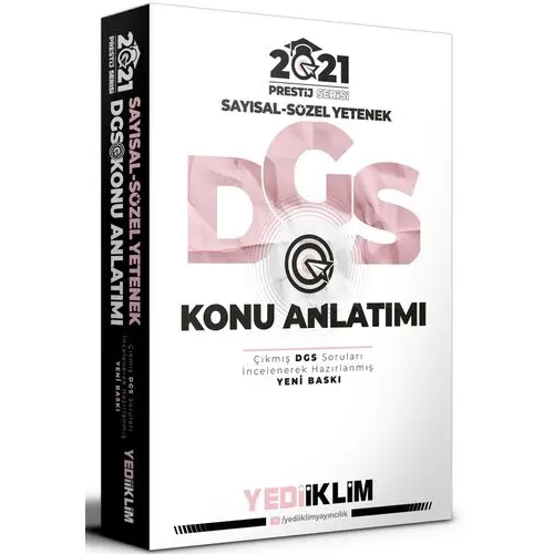 Yediiklim Prestij 2021 DGS Konu Anlatımlı