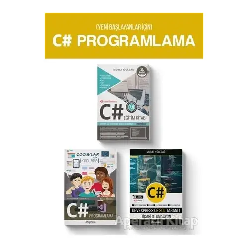 Yeni Başlayanlar için C# Programlama (3 Kitap Takım) - Murat Yücedağ - Dikeyeksen Yayın Dağıtım