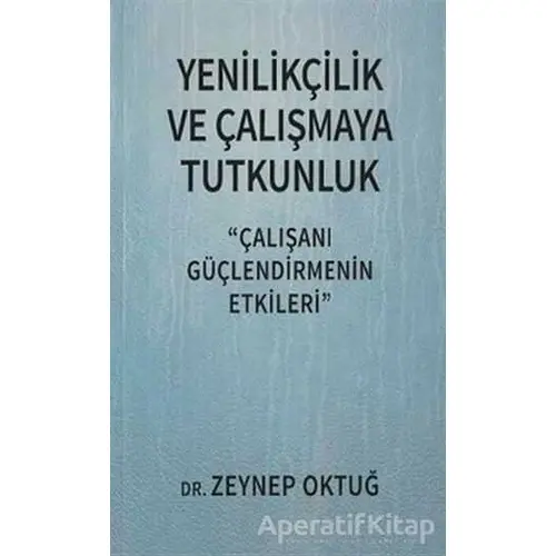 Yenilikçilik ve Çalışmaya Tutkunluk - Zeynep Oktuğ - Sistem Yayıncılık