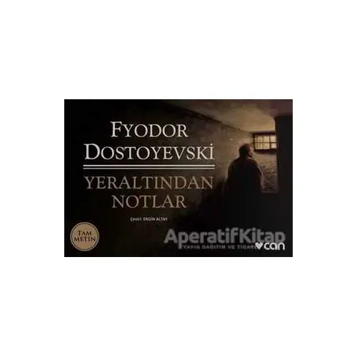 Yeraltından Notlar (Mini Kitap) - Fyodor Mihayloviç Dostoyevski - Can Yayınları