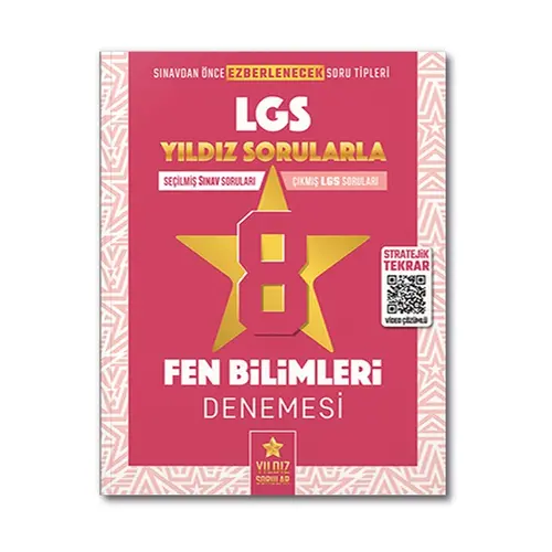 Yıldız Sorular 8. Sınıf LGS Fen Bilimleri 8 Deneme Video Çözümlü