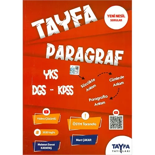 YKS DGS KPSS Tayfa Paragraf Tayfa Yayınları