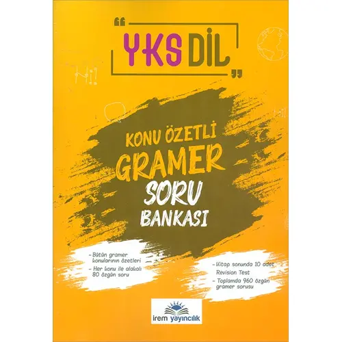 YKS Dil Konu Özetli Gramer Soru Bankası İrem Yayınları