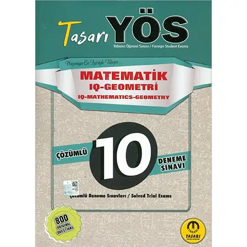 YÖS Matematik IQ Geometri 10lu Deneme Tasarı Yayınları