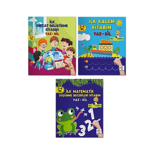 Yükselen Zeka 2-4 Yaş Mucize Karınca Evde Etkinlik Seti (3 Kitap Set)