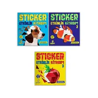 Yükselen Zeka 4-10 Yaş Sticker Etkinlik Kitabım (3 Kitap Set)