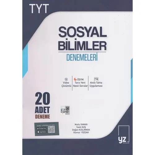 YZ Yayınları 2021 TYT Sosyal Bilimler 20 Denemeleri