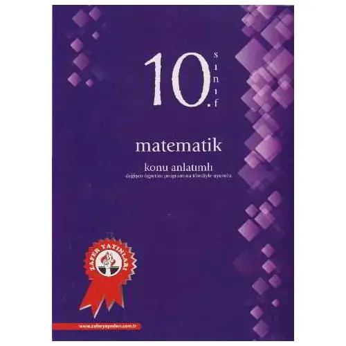 Zafer 10.Sınıf Matematik Konu Anlatımlı