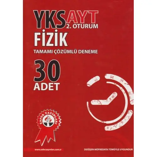 Zafer AYT Fizik Çözümlü 30lu Deneme