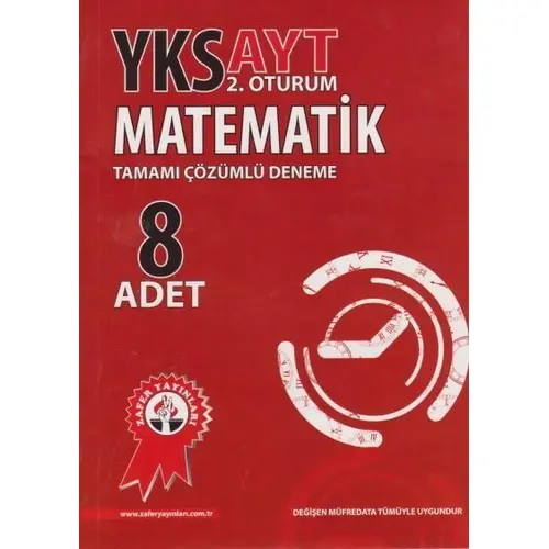 Zafer AYT Matematik Çözümlü 8li Deneme