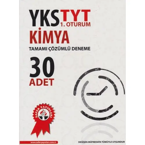 Zafer TYT Kimya Çözümlü 30lu Deneme