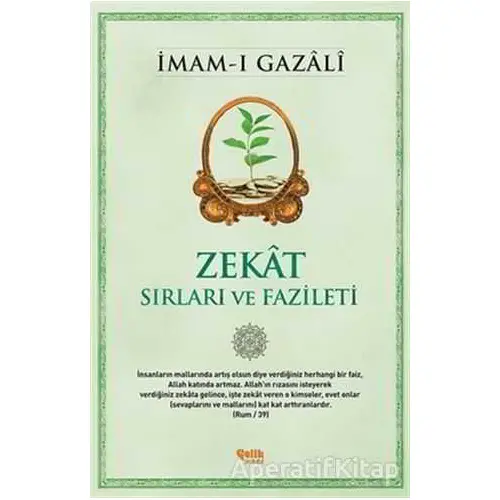 Zekat - İmam-ı Gazali - Çelik Yayınevi