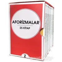 Aforizmalar Seti Kutulu (25 Kitap Takım) - Kolektif - Zeplin Kitap