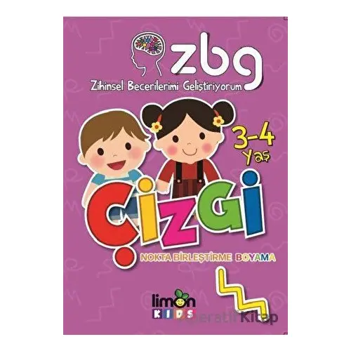 Zihinsel Becerilerimi Geliştiriyorum 3-4 Yaş Çizgi - Kolektif - limonKIDS